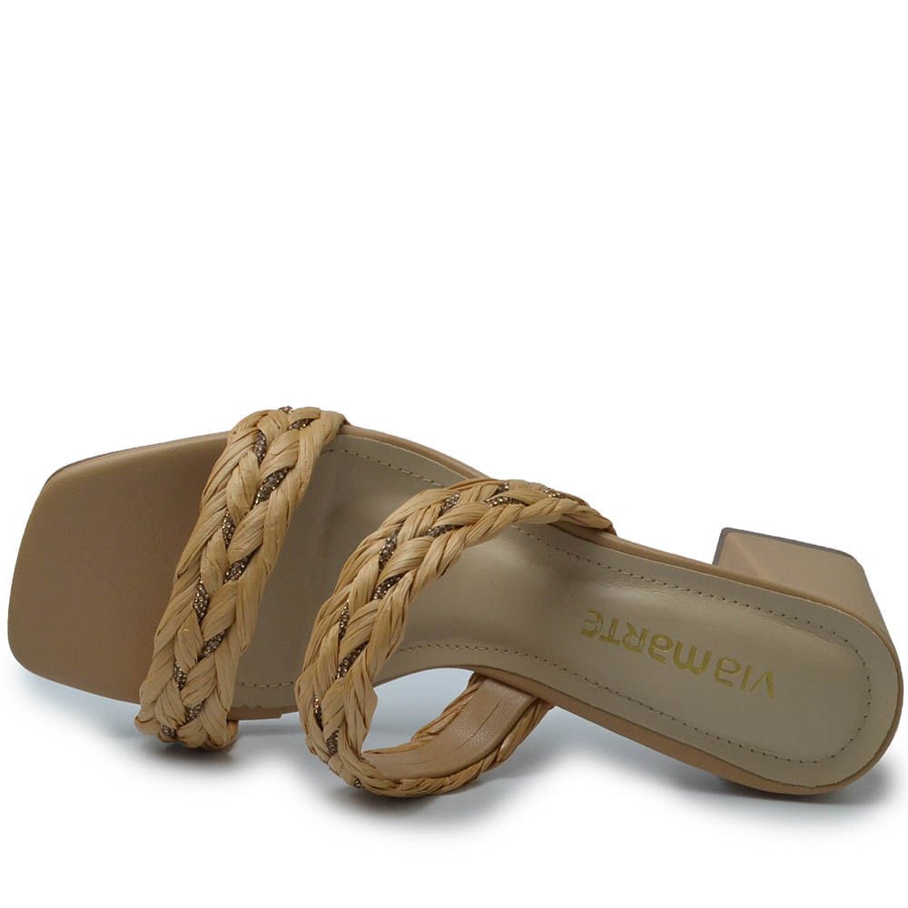 Tamanco Via Marte Feminino 171-021-01 Bege 4