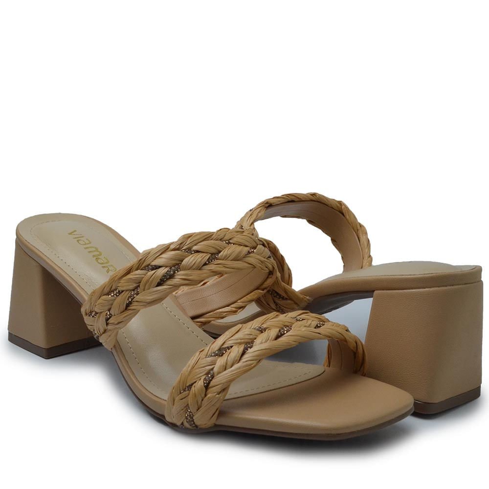 Tamanco Via Marte Feminino 171-021-01 Bege 6