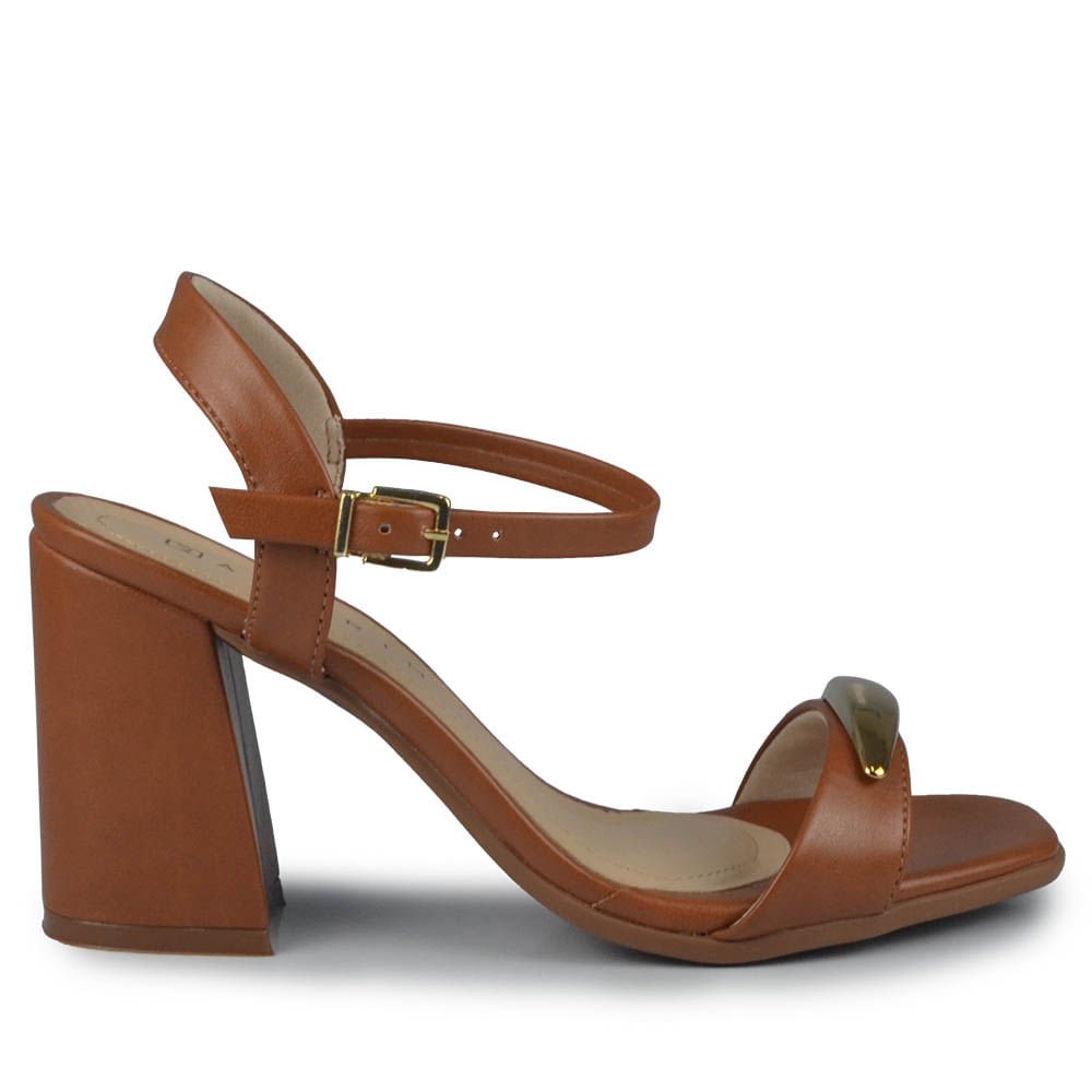 Sandália Ramarim Feminino Salto Bloco 2541202