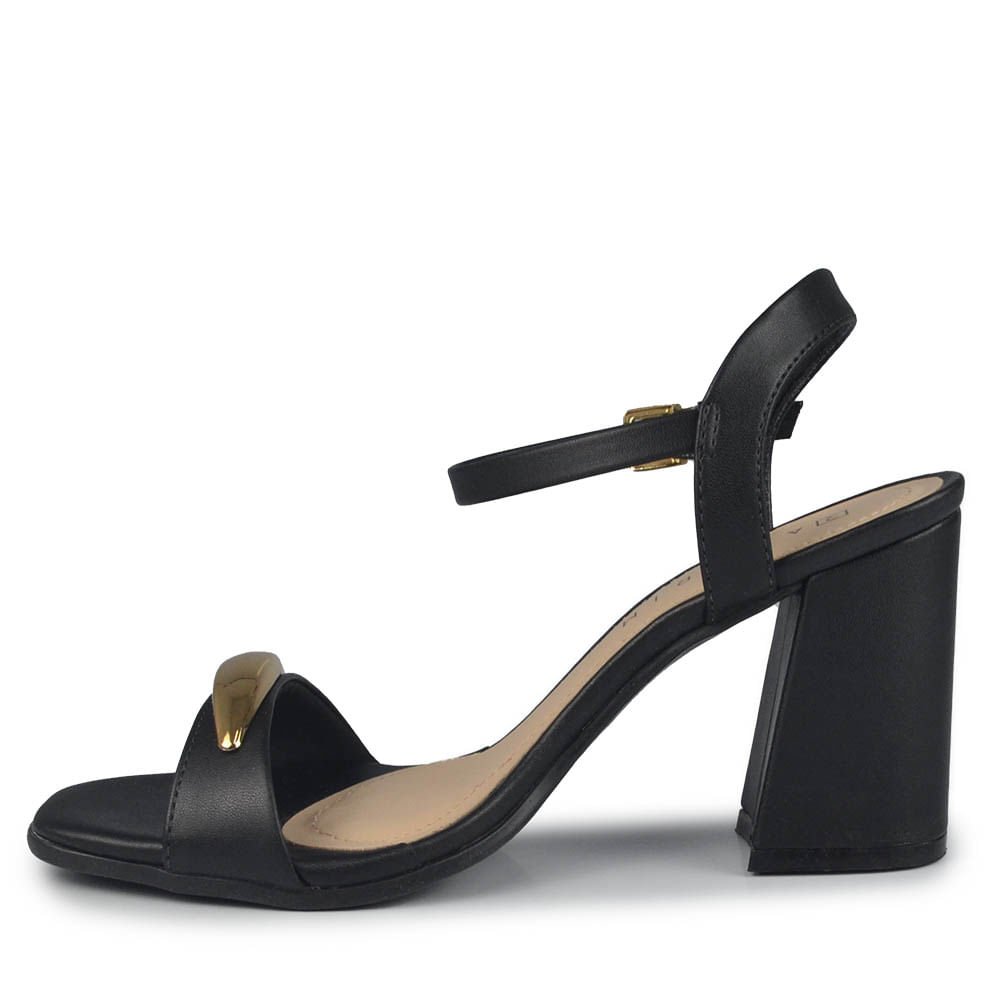 Sandália Ramarim Feminino Salto Bloco 2541202 Preto 3