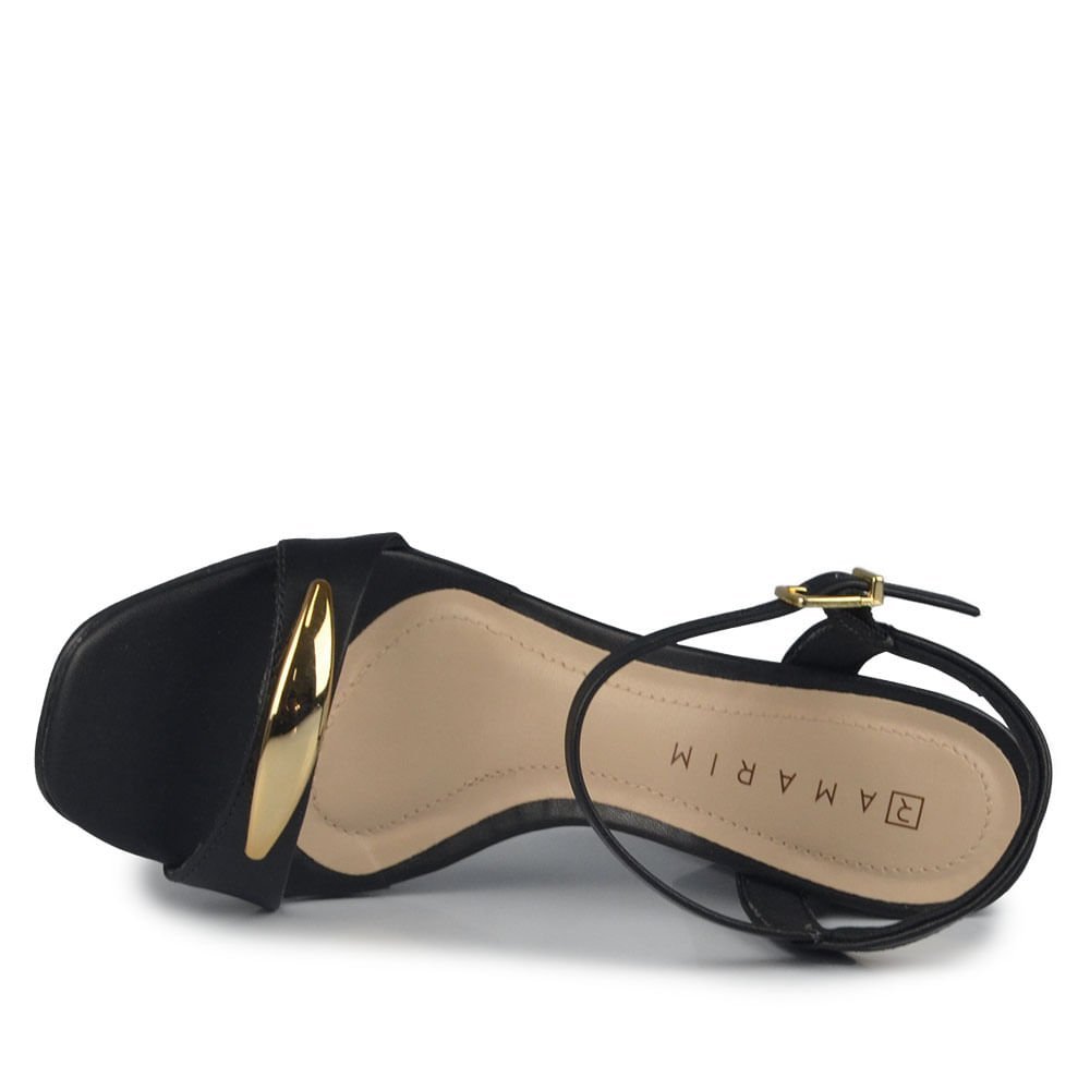 Sandália Ramarim Feminino Salto Bloco 2541202 Preto 4