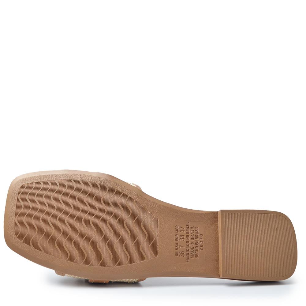 Sandália Rasteira Dakota Feminina Y9383 Bege 5