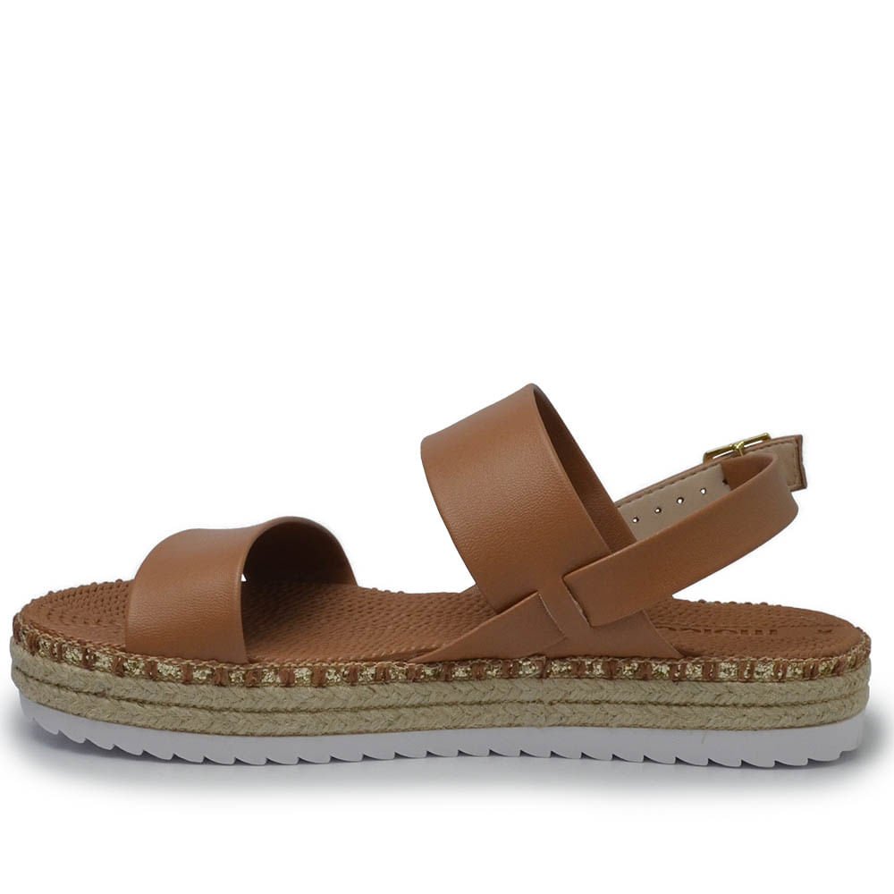 Sandália Flatform Moleca Feminina 5447.718 Marrom 3
