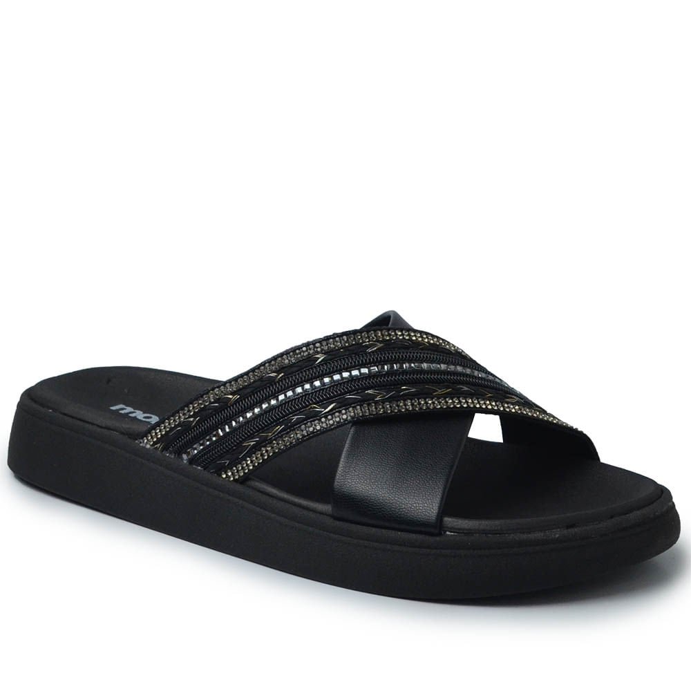 Sandália Papete Moleca Feminina 5469.138 Preto 2