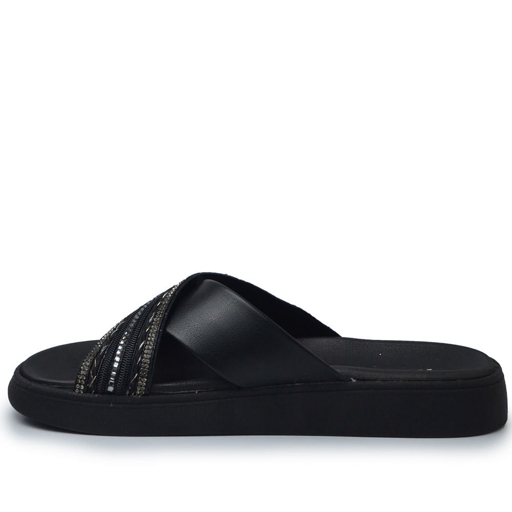 Sandália Papete Moleca Feminina 5469.138 Preto 3