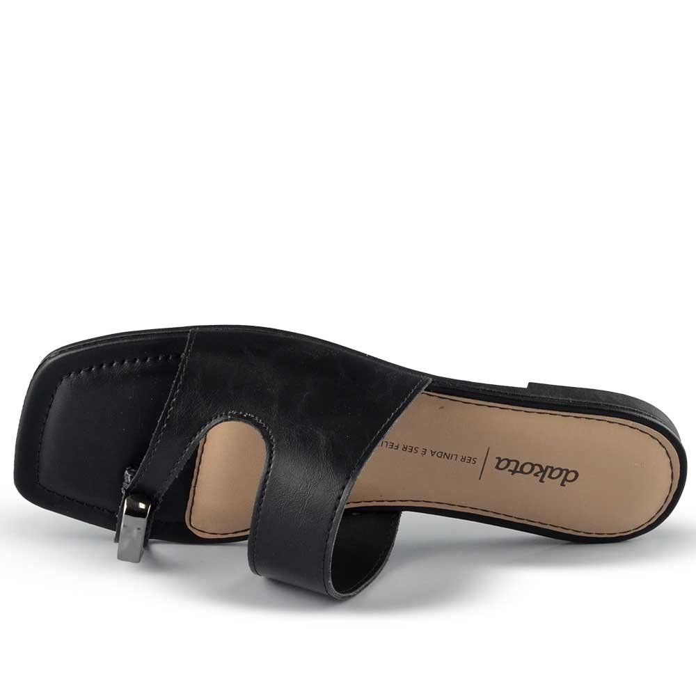 Sandália Rasteira Dakota Feminina Y9932 Preto 4