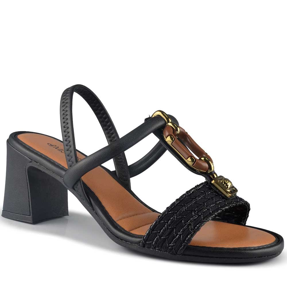 Sandália Salto Alto Mississipi Feminina MF921 Preto 2