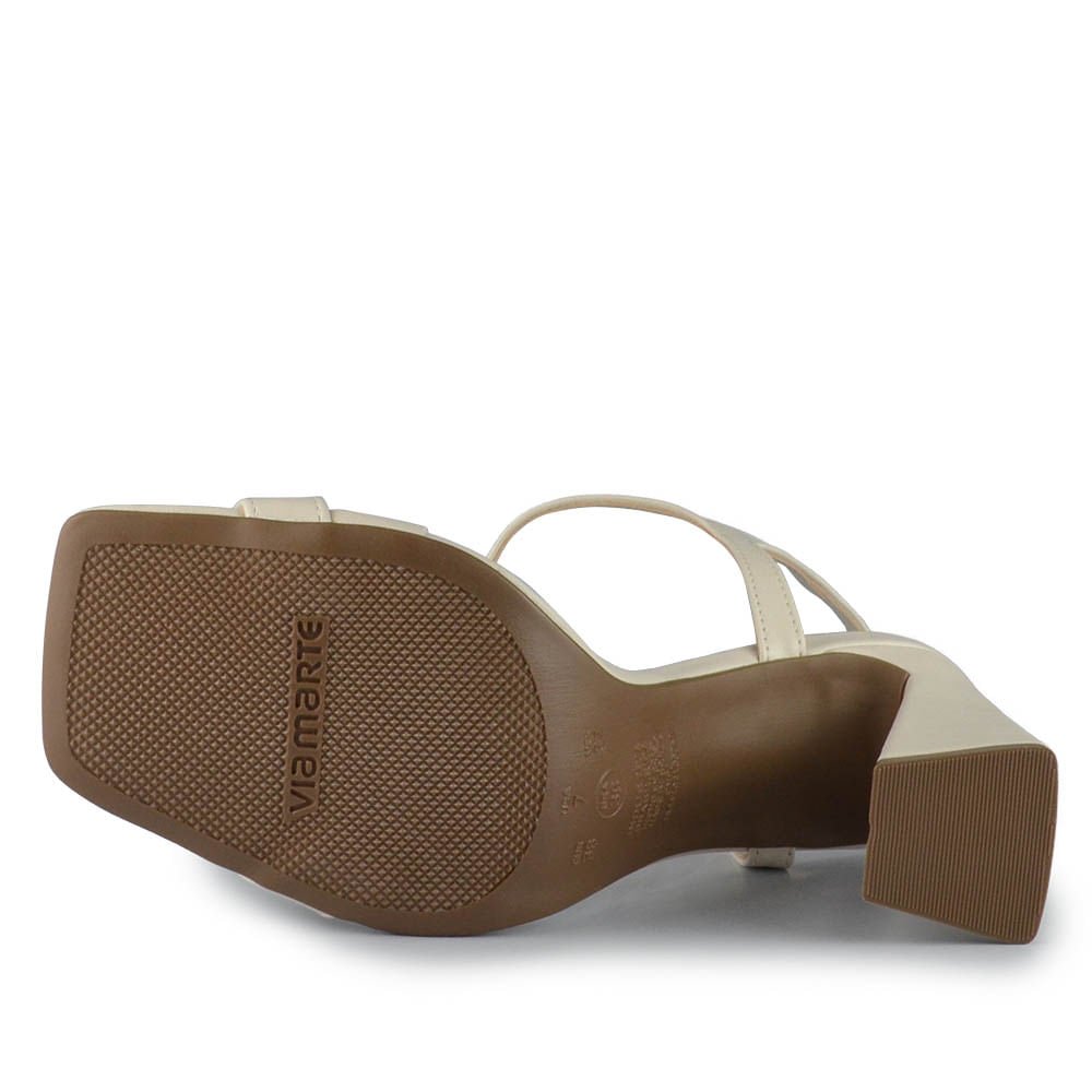 Sandália Salto Alto Via Marte Feminina 150-015-01 Branco 5