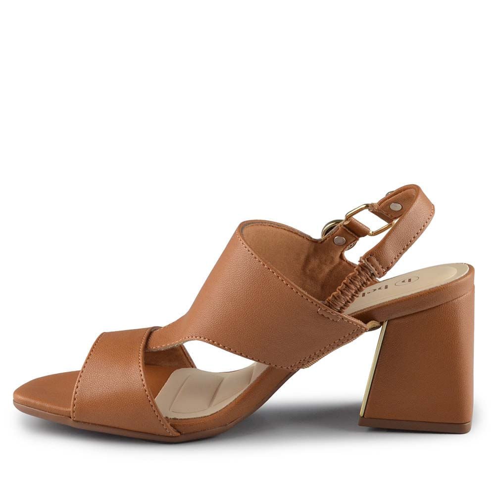 Sandália Bebece Feminina Salto Bloco T6099-102 Marrom 3