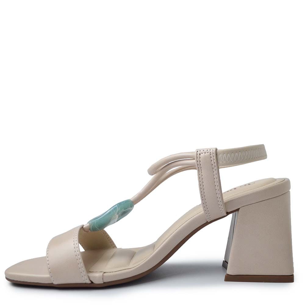 Sandália Salto Alto Bebece Feminina T6030-129 Bege 3