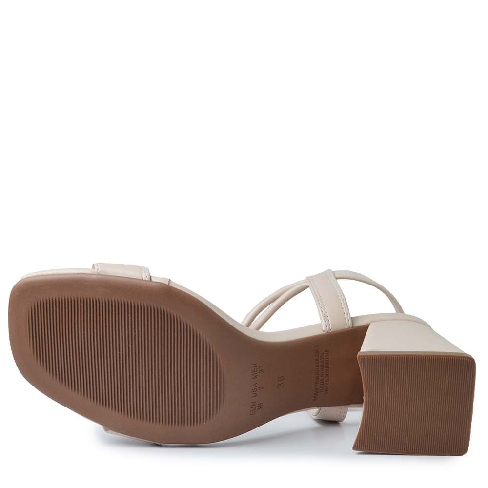 Sandália Salto Alto Bebece Feminina T6030-129 Bege 5