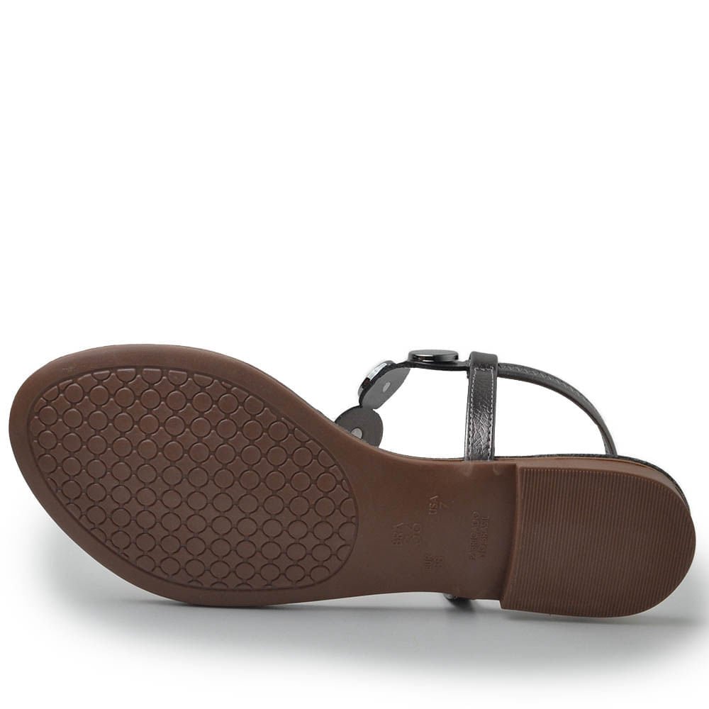 Sandália Rasteira Cazzualen Feminina 323 Prata 5