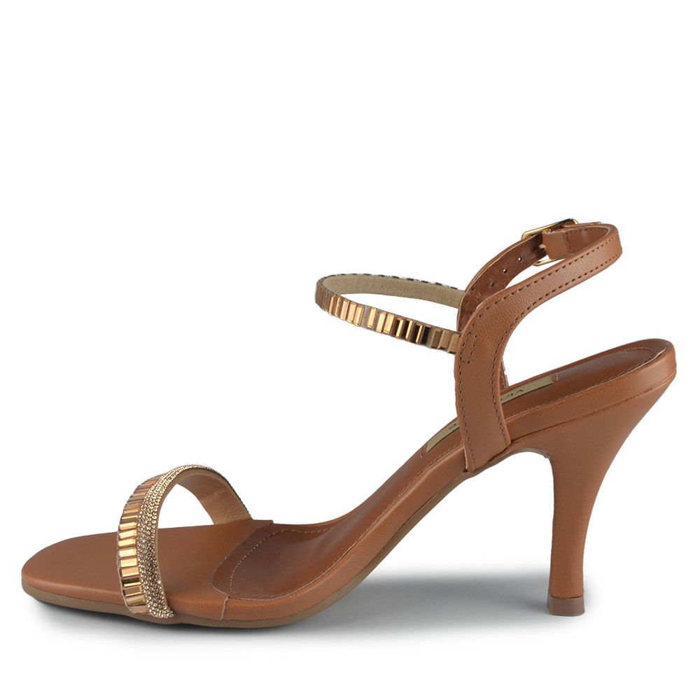 Sandália Salto Alto Via Marte Feminina 289-002-01 Marrom 3