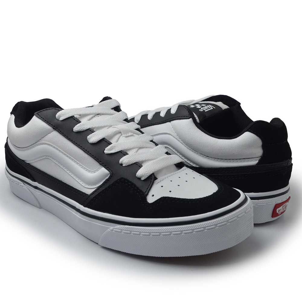 Tênis Casual Vans Masculino Caldrone VN000CSPBA2 Branco/Preto 6