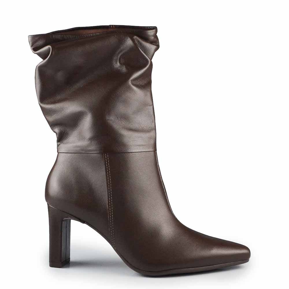 Bota Cano Médio Via Marte Feminina 356-004-01 Café 1