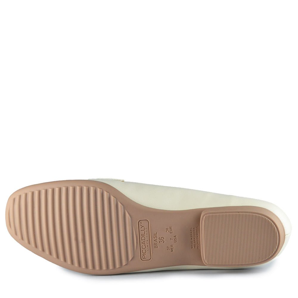 Sapatilha Piccadilly Feminina 250275 Off White 5