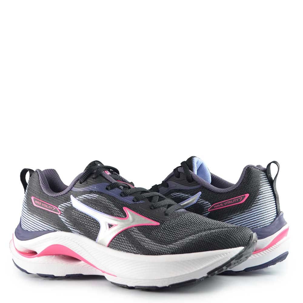 Tênis Esportivo Mizuno Feminino Wave Vitality 7 101130130 Preto 6