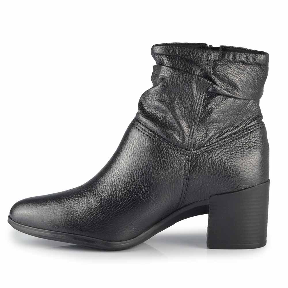 Bota Cano Baixo Bottero Feminina Salto Bloco 346907 Preto 3