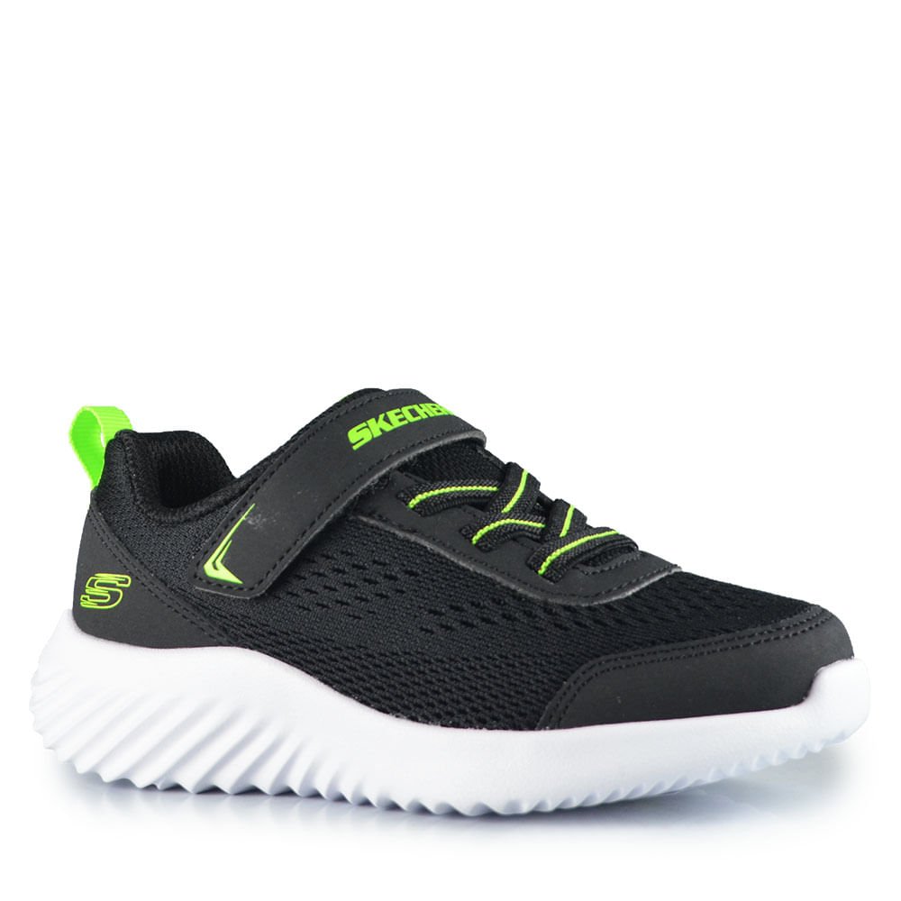 Tênis Esportivo Infantil Skechers Masculino 403905N Preto 2