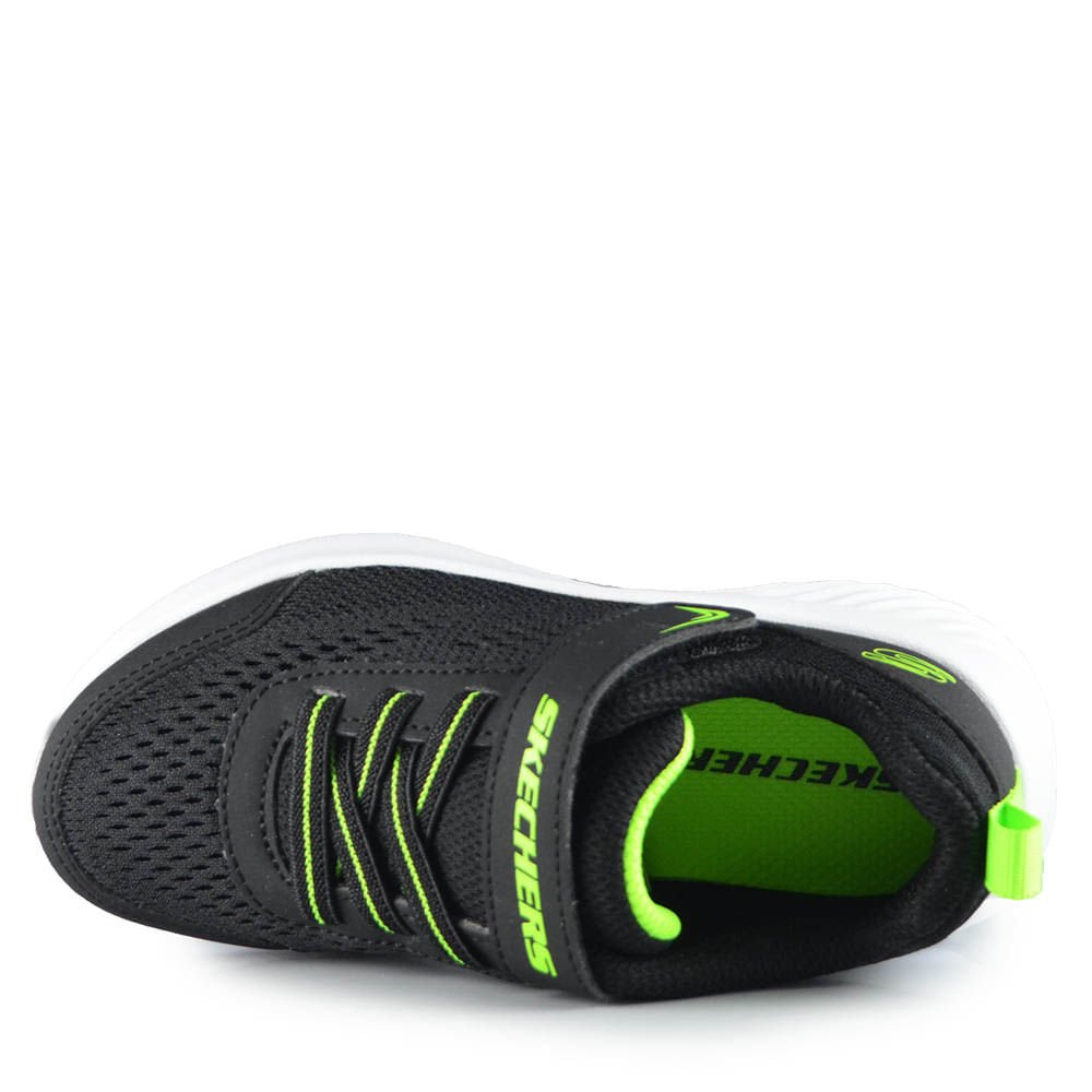 Tênis Esportivo Infantil Skechers Masculino 403905N Preto 4