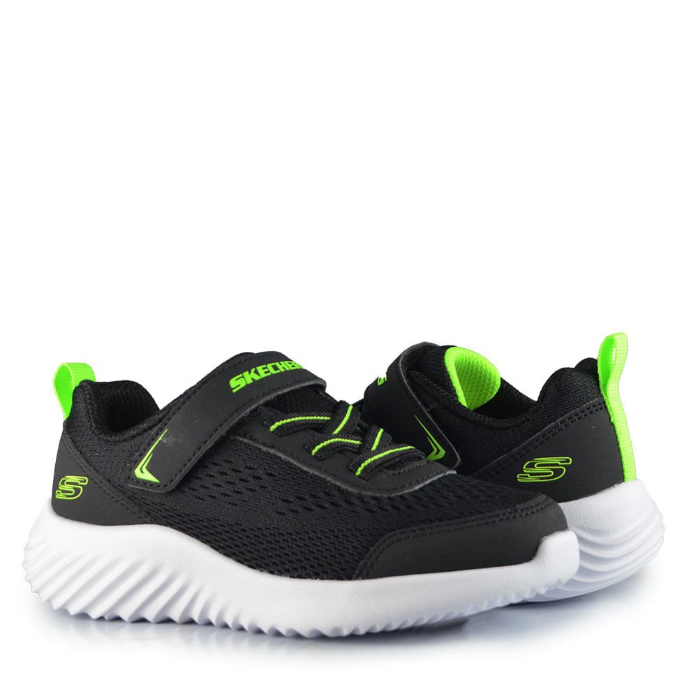 Tênis Esportivo Infantil Skechers Masculino 403905N Preto 6