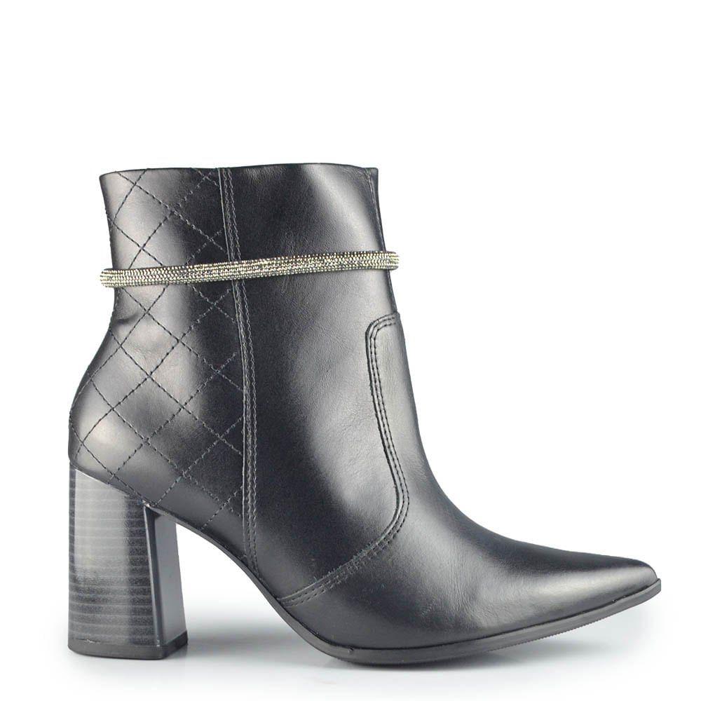 Bota Cano Curto Ramarim Feminina 2468102 Preto 1