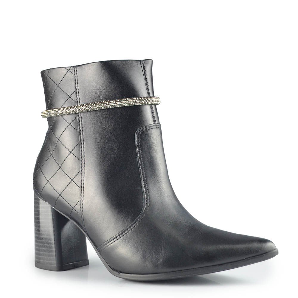 Bota Cano Curto Ramarim Feminina 2468102 Preto 2