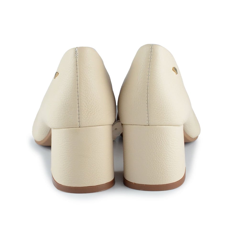 Scarpin Dakota de Bico Fino G5181 Bege 3