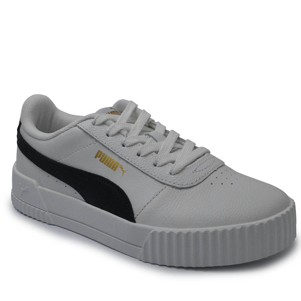 Tênis Puma Carina Feminino Casual - Couro Branco Branco 2