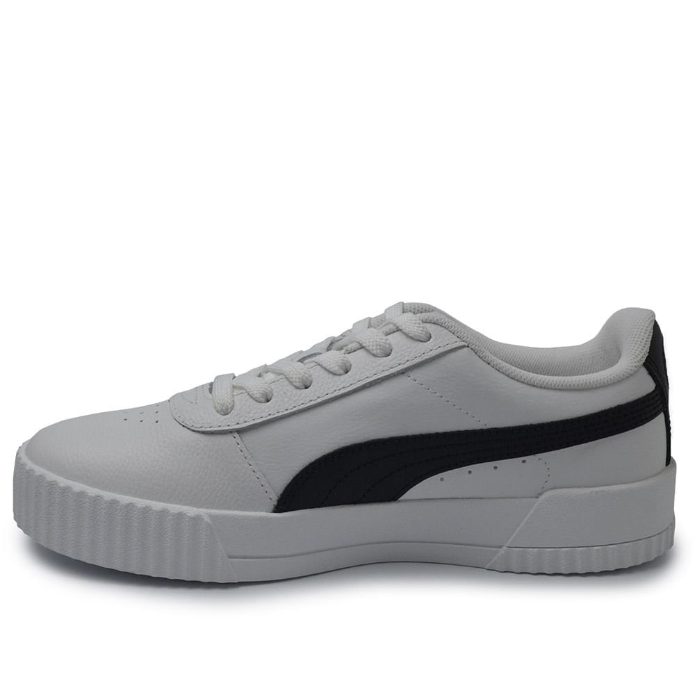 Tênis Puma Carina Feminino Casual - Couro Branco Branco 3