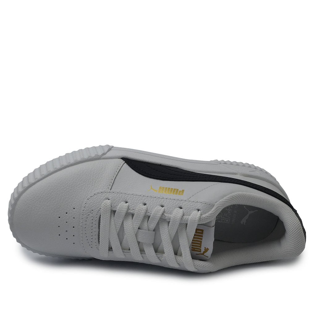Tênis Puma Carina Feminino Casual - Couro Branco Branco 4