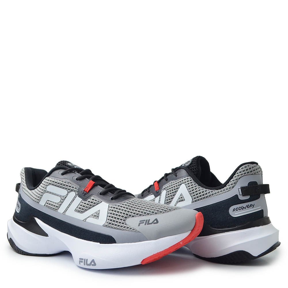 Tênis Masculino Fila Recovery Corrida Cinza 6
