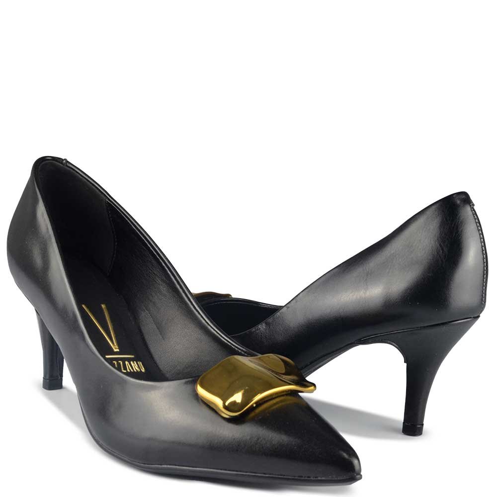 Scarpin Salto Fino Vizzano Feminino 1185.1445 Preto 6