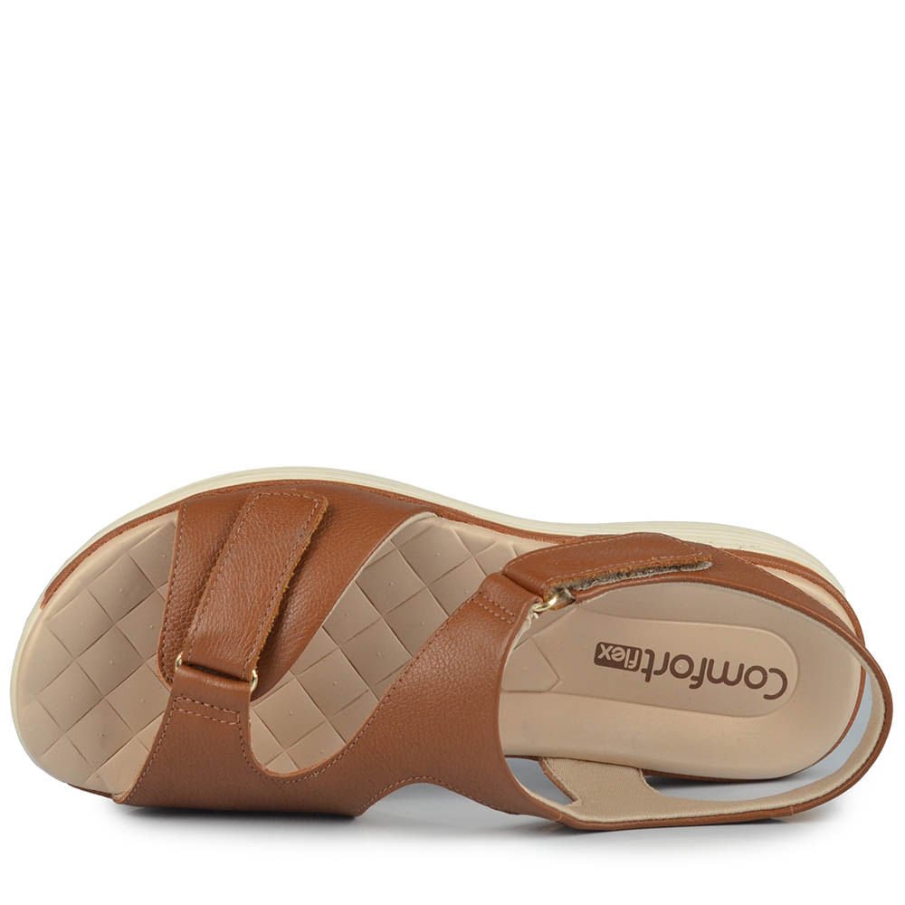 Sandália Comfortflex Feminina 2543404 Marrom 4