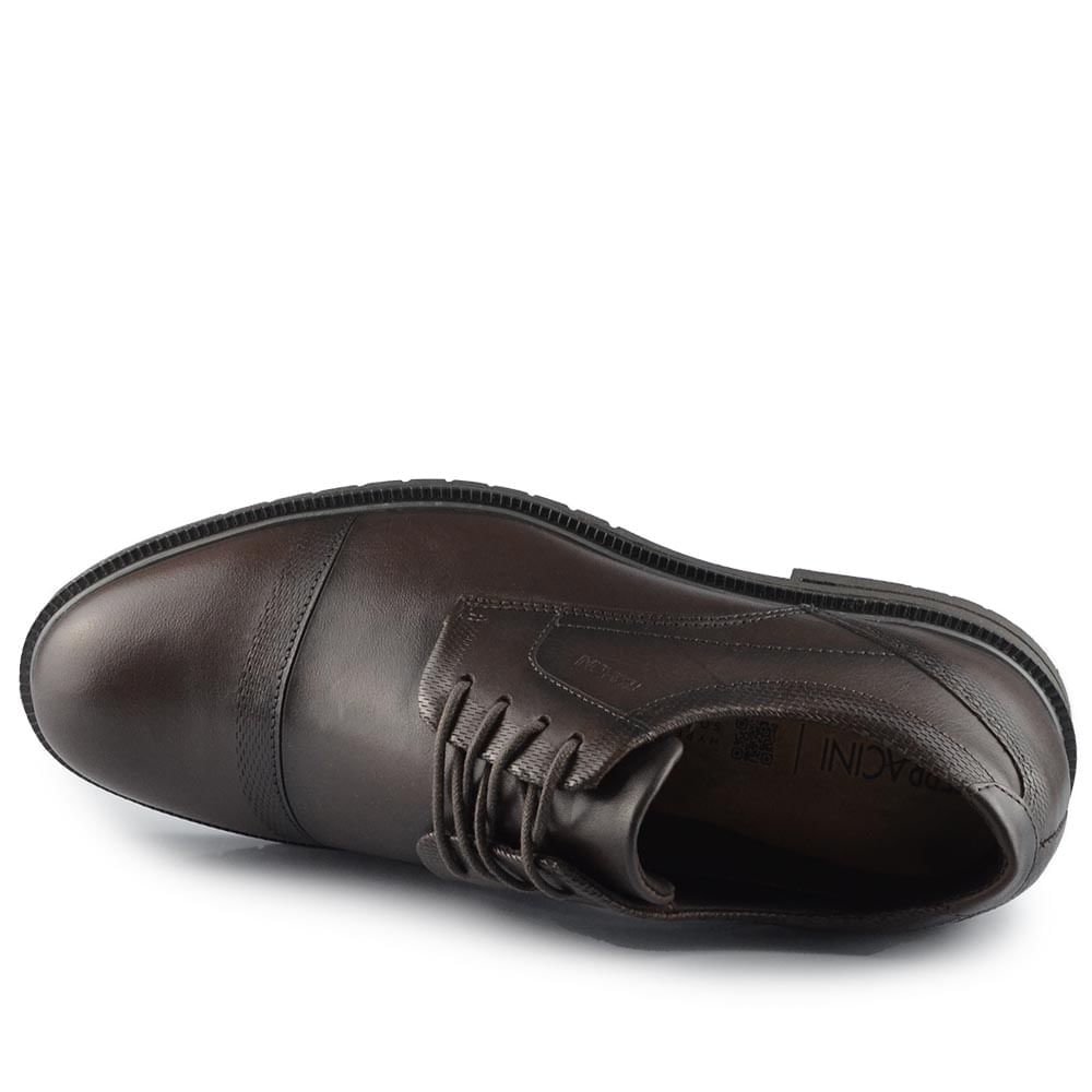 Sapato Social Ferracini Masculino Firenze 5435 Marrom Escuro 4