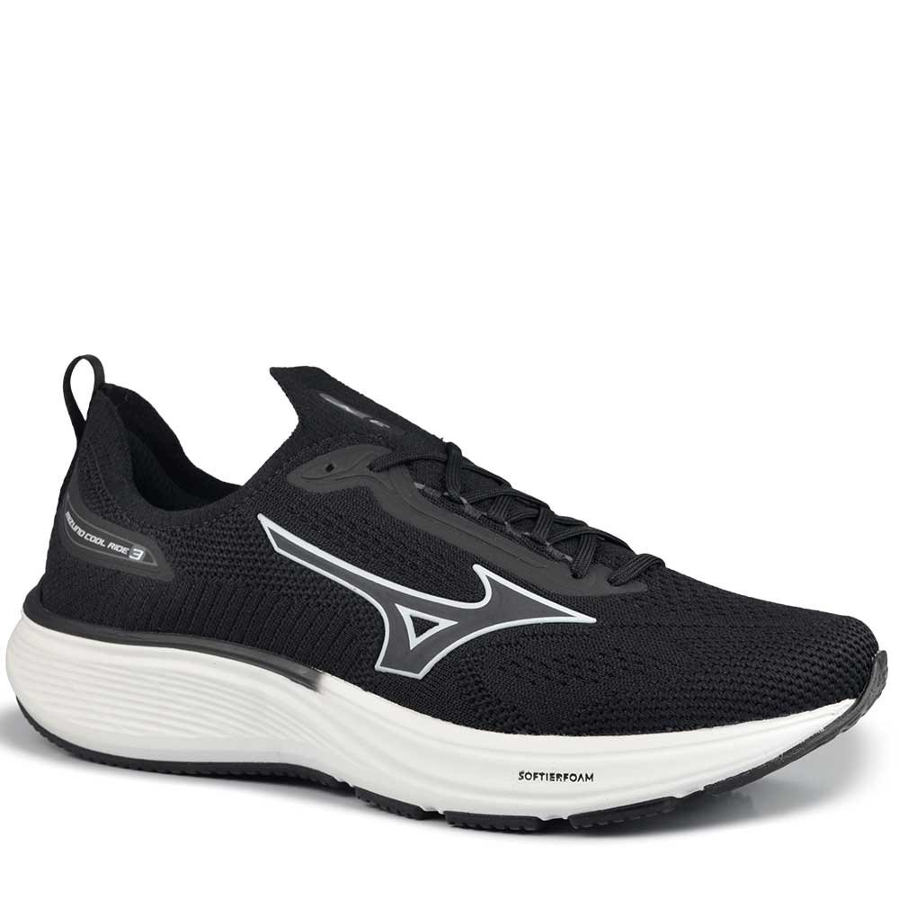 Tênis Esportivo Mizuno Masculino Cool Rider3 101095095 Preto 2