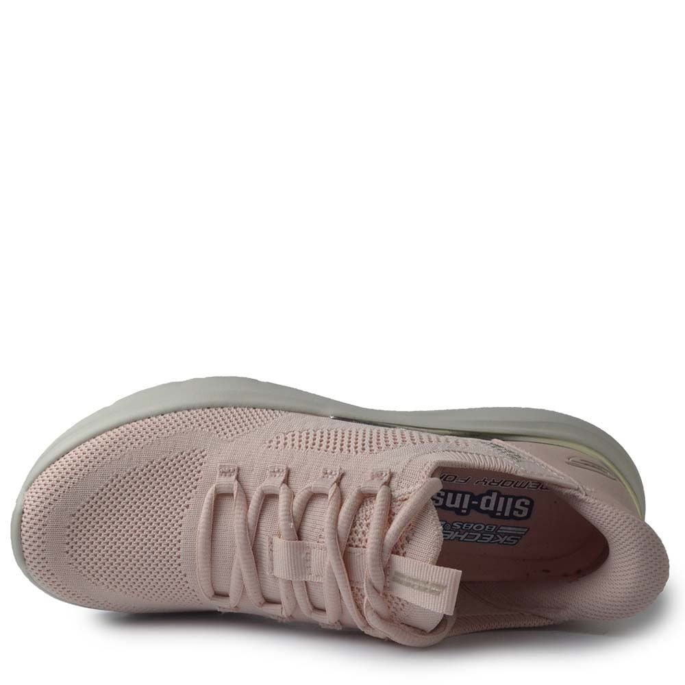 Tênis Esportivo Skechers Feminino Bobs Love 117617 Rosa Claro 4