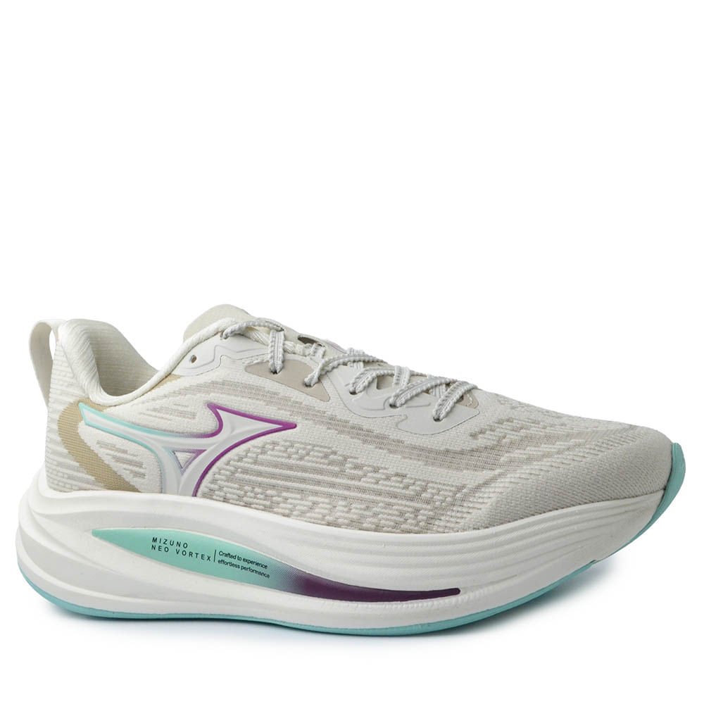 Tênis Esportivo Mizuno Feminino Neo Vortex 101141141 Off White 2