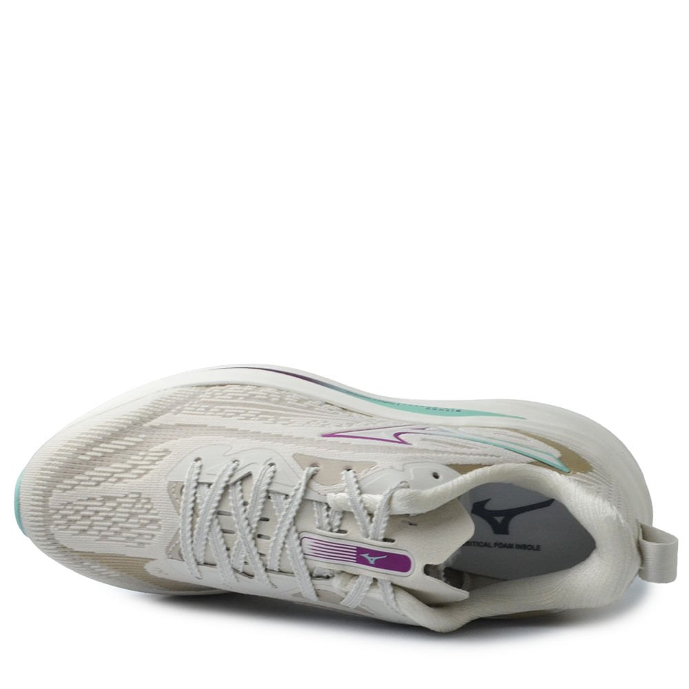 Tênis Esportivo Mizuno Feminino Neo Vortex 101141141 Off White 4