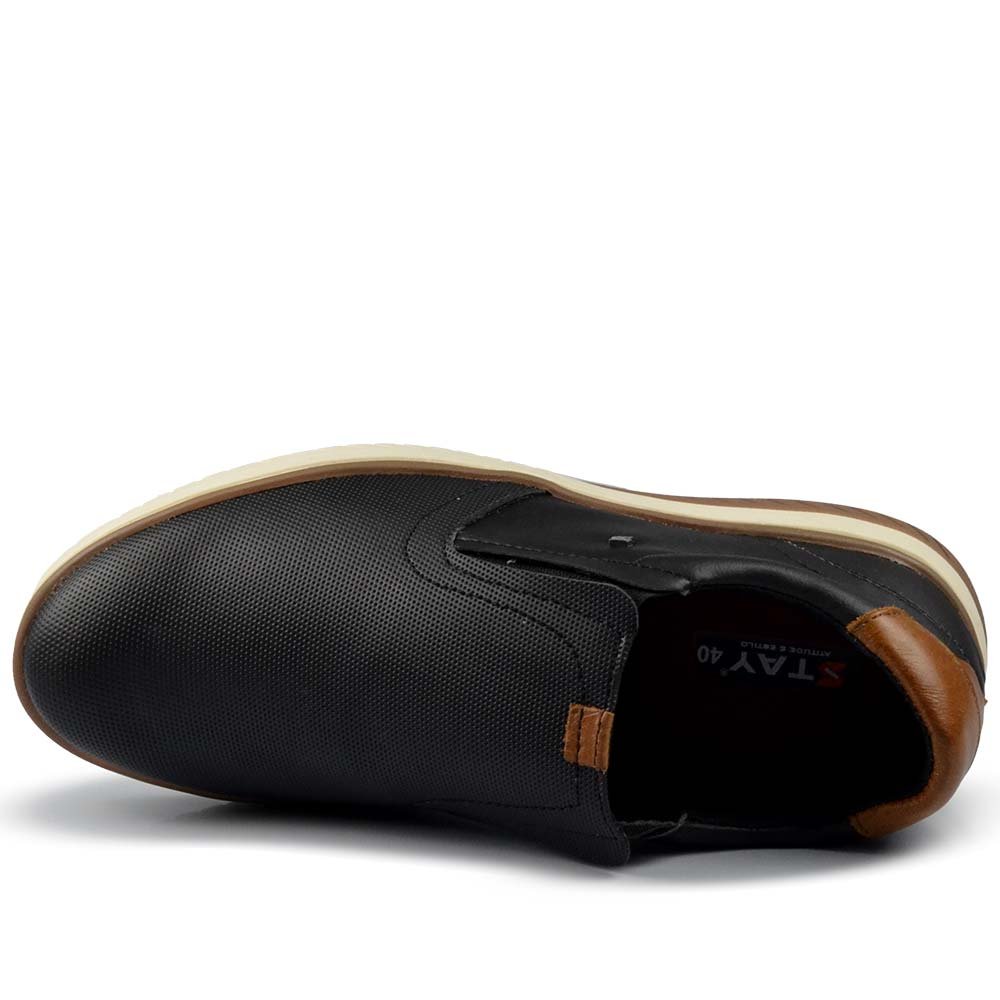 Sapatênis Stay Masculino Slip On Challenge 11.001 Preto 4