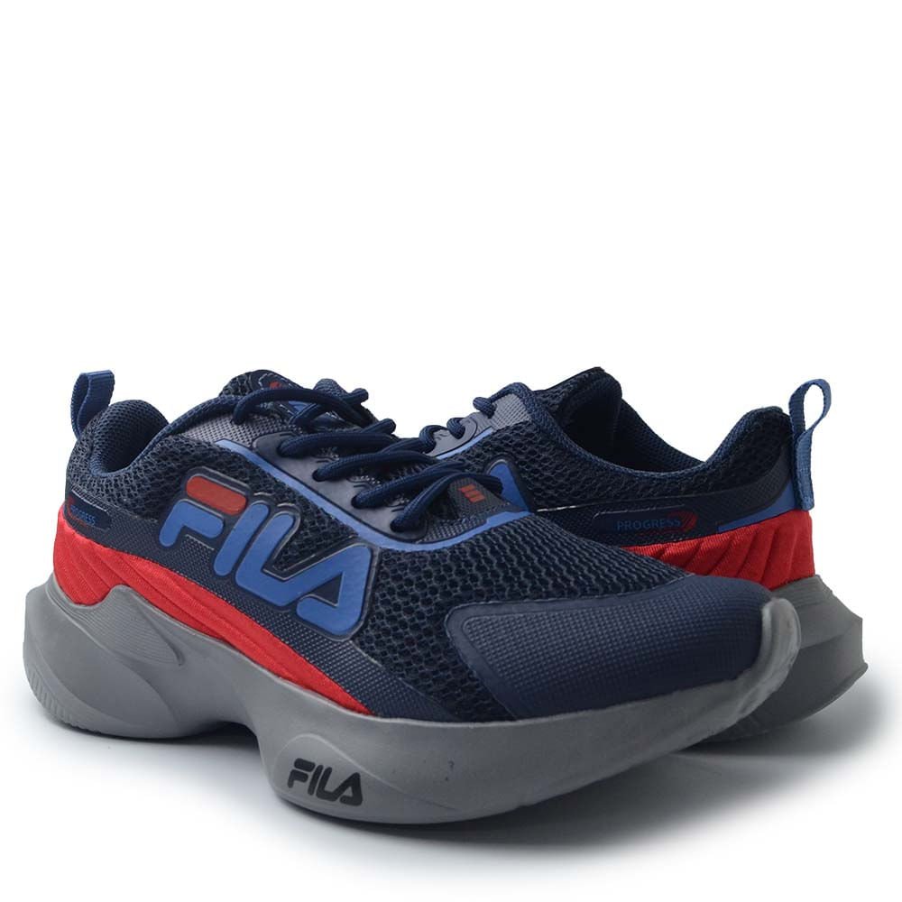 Tênis Esportivo Fila Infantil Masculino PROGRESS F04K00017 Azul 6