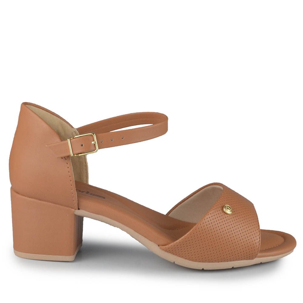 Sandália Salto Baixo Comfortflex Feminina 2557405