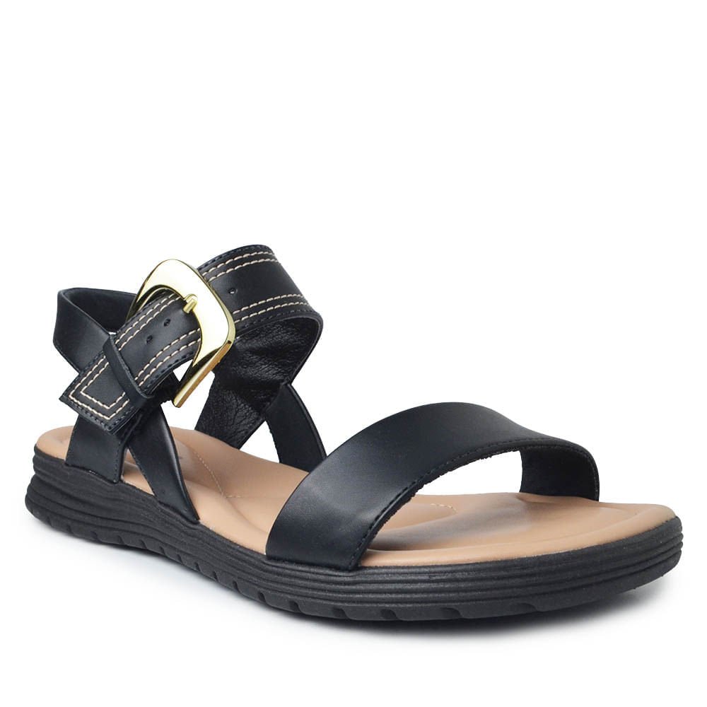 Sandália Comfortflex Feminina 2551404 Preto 2