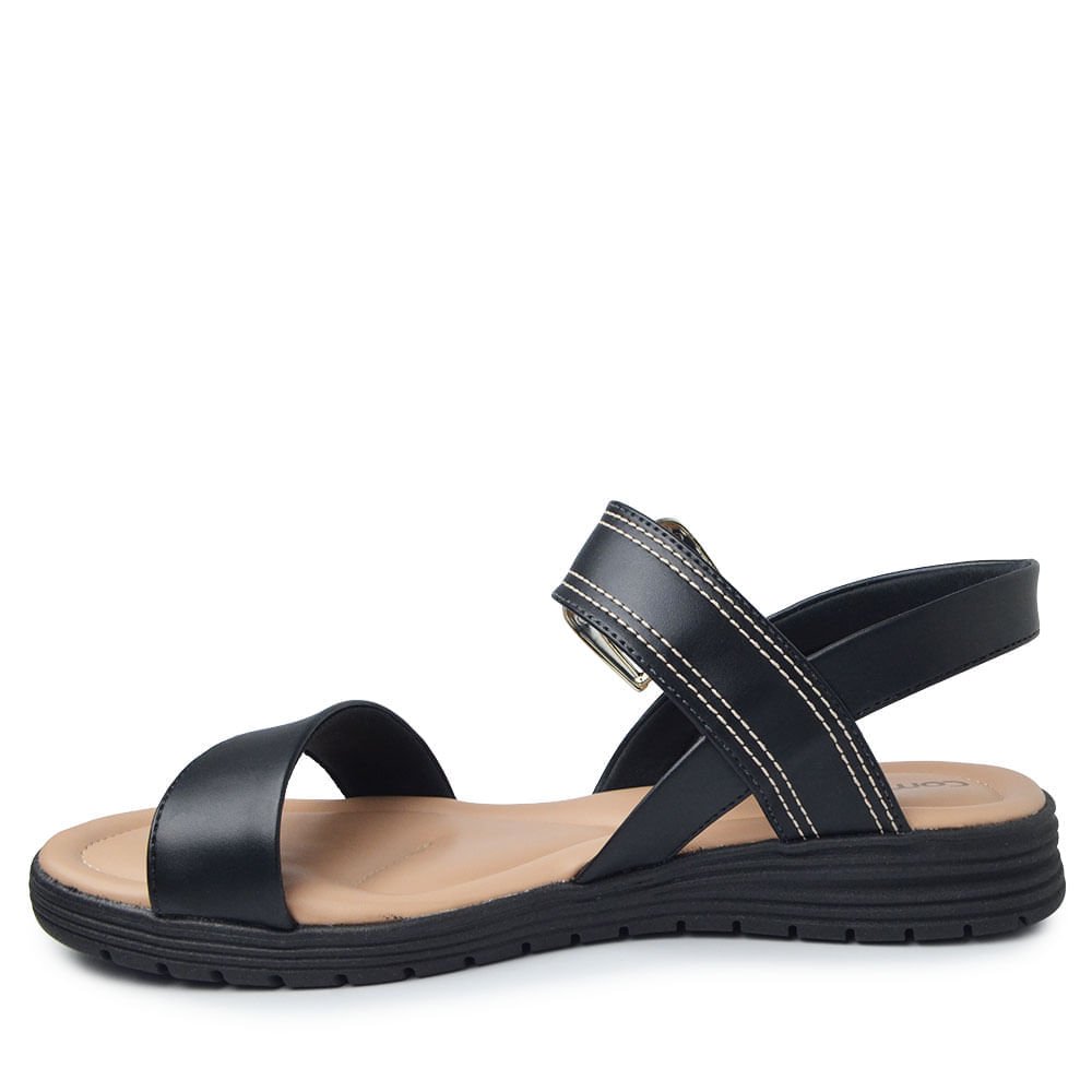 Sandália Comfortflex Feminina 2551404 Preto 3