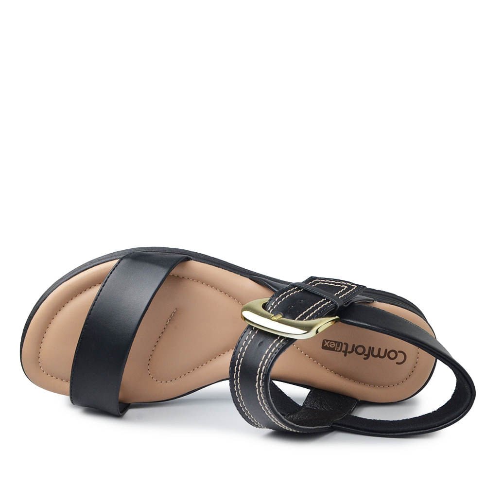 Sandália Comfortflex Feminina 2551404 Preto 4