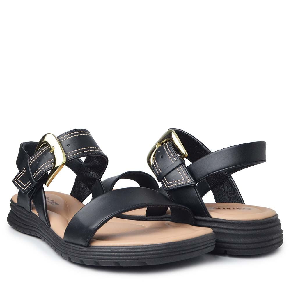 Sandália Comfortflex Feminina 2551404 Preto 6