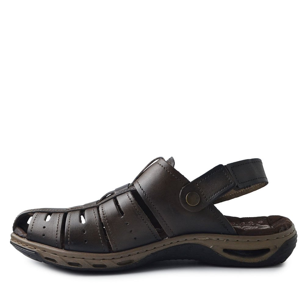 Sandália Pegada Masculina 131676 Marrom Escuro 3
