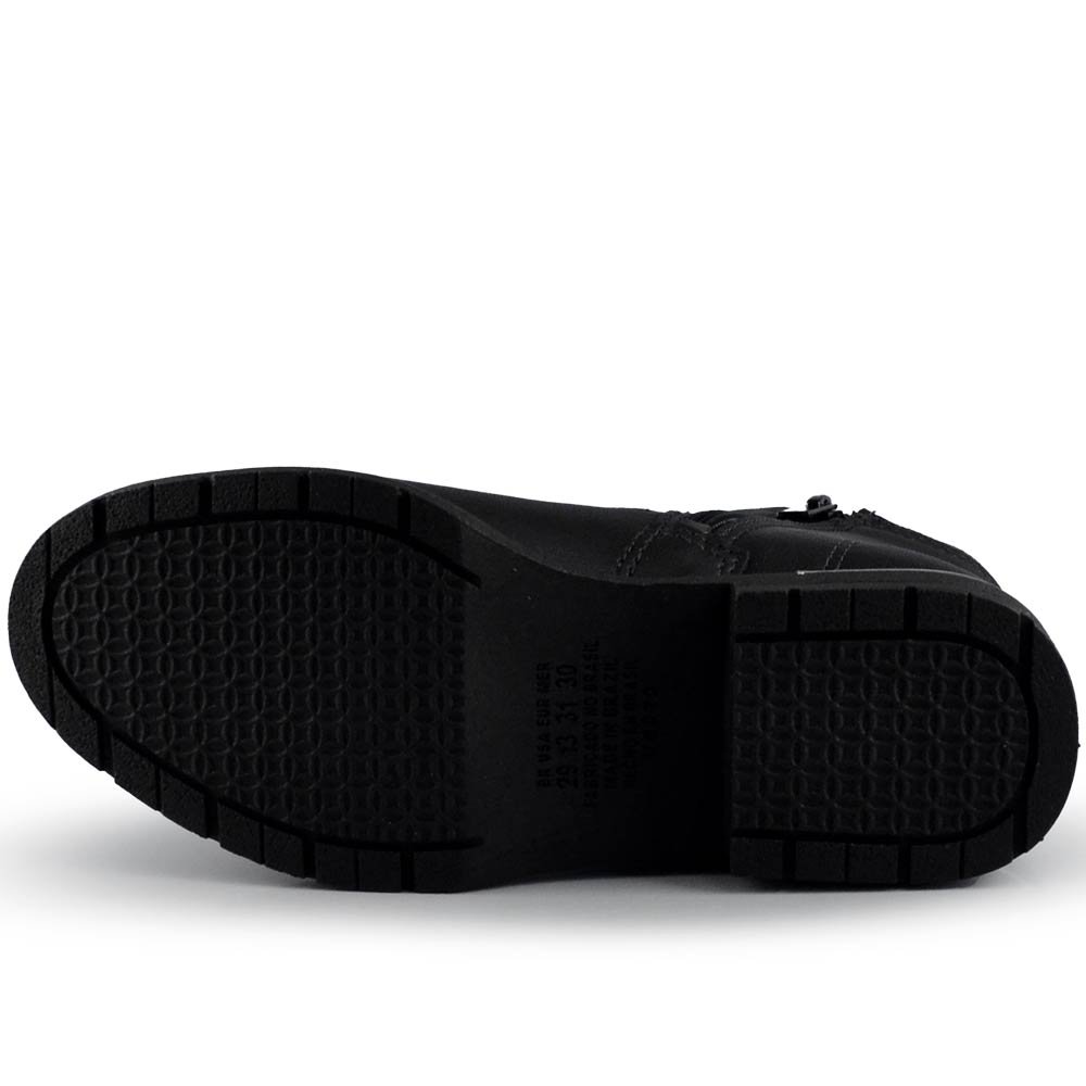 Bota Infantil Pink Cats Feminina Cano Curto V5021 Preto 5