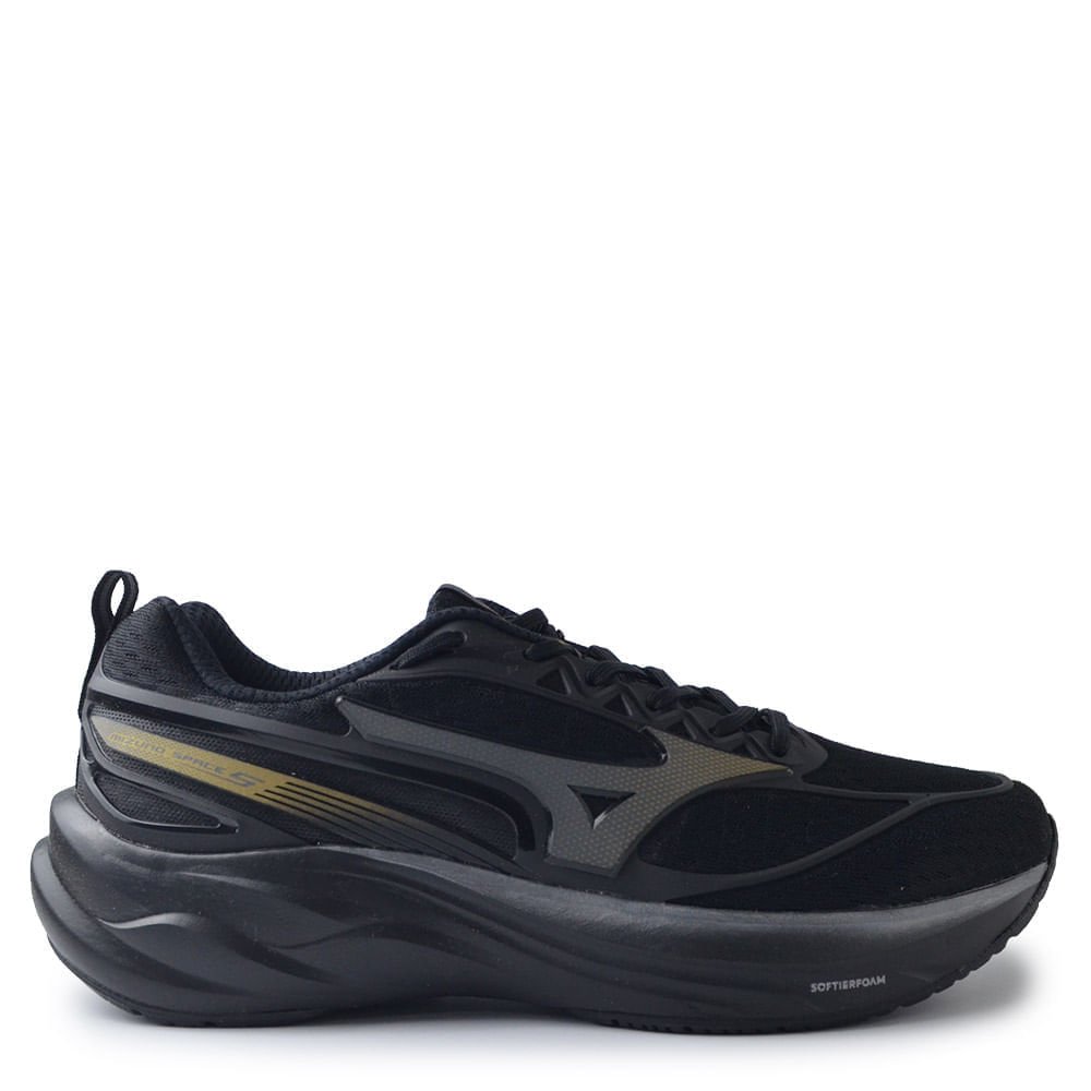 Tênis Esportivo Mizuno Masculino Space 5 101034034 Black 1