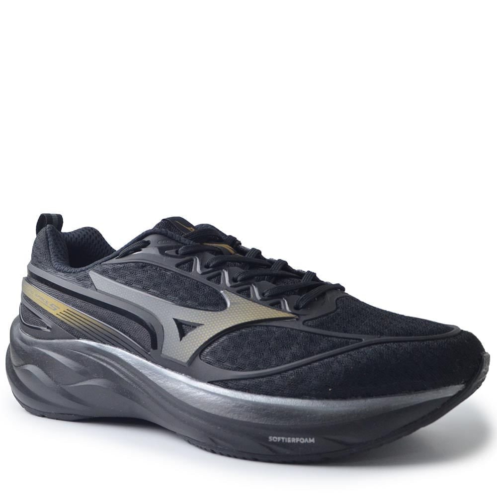 Tênis Esportivo Mizuno Masculino Space 5 101034034 Black 2